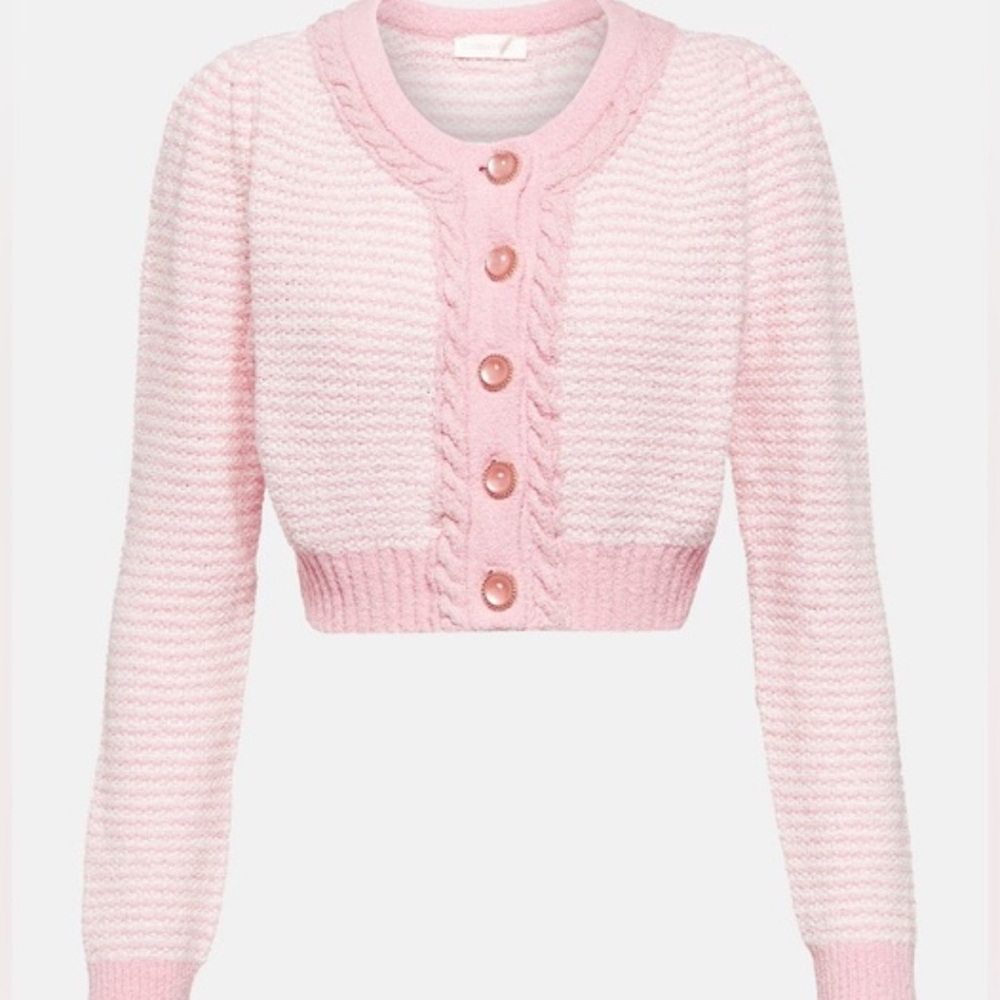 LoveShackFancy Quilted Cropped Cardigan